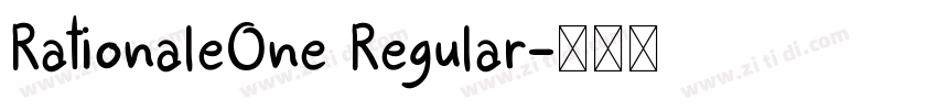 RationaleOne Regular字体转换